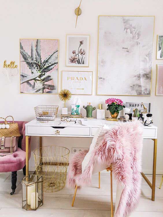 How To Create A Chic Office Space - Rustic Crafts & DIY | Pink .