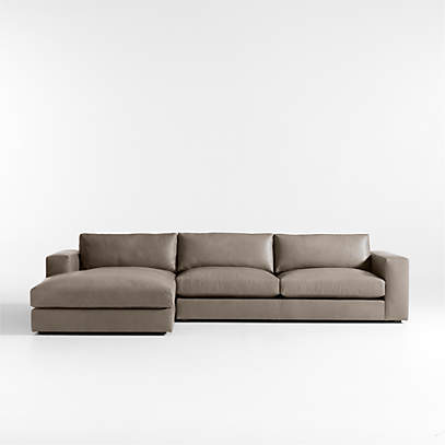 Seating furniture – leather sectional sofa