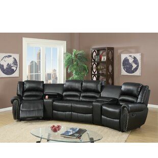 Darby Home Co Sanora 112" Wide Faux Leather Symmetrical Sofa .