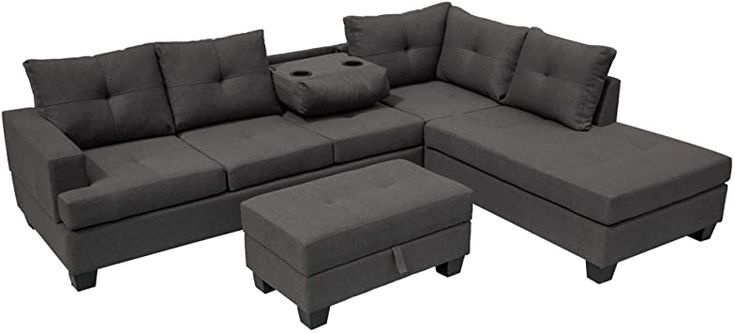 STARTOGOO Sectional 2 Piece Upholstered Living Room Sofa Set .