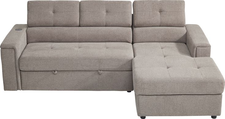 Coleford Brown 2 Pc Sleeper Sectional | Sleeper sectional .