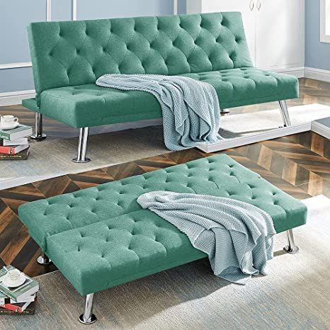 Futon Sofa Bed, HABITRIO 65.35" Convertible Folding Sleeper .