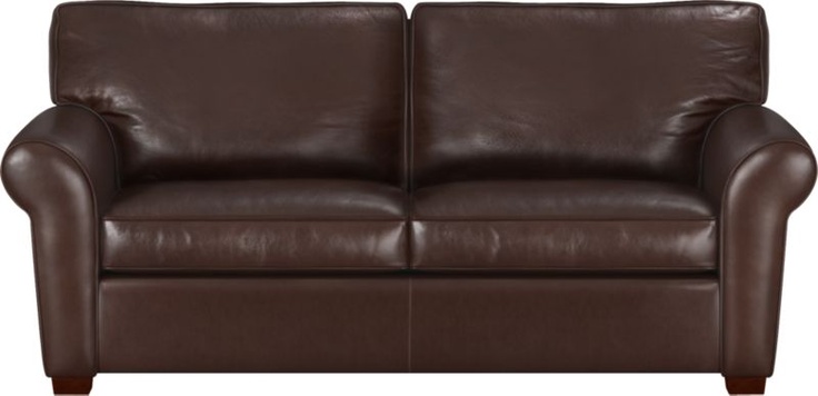 Carlton Leather Queen Sleeper Sofa in Chairs | Crate and Barrel .