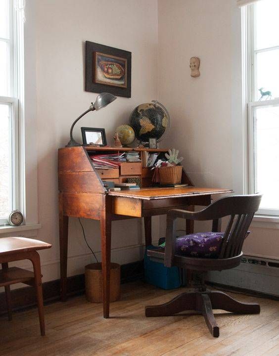 DIY Desk Series #4 - Classic Secretary Desk | Desk in living room .