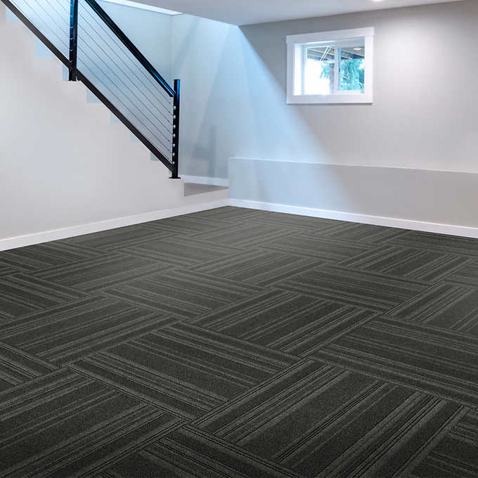 Foss 24”x24” Couture Premium Self-Stick Carpet Tiles | Cost