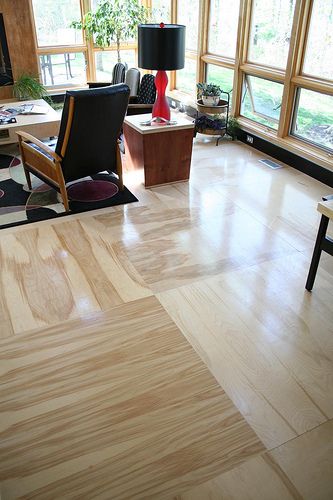 Inspiration: Plywood Floors (How-to Included) | Home, House design .