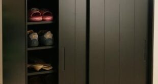 Shoe cabinet with sliding doors | Home Interiors | Shoe storage .