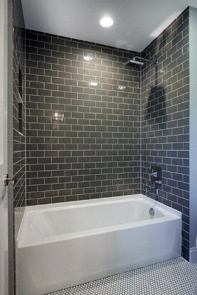 bathtub to tiled shower - Google Search | Bathtub remodel, Small .