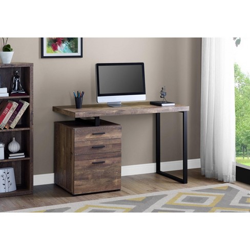 Monarch Specialties Computer Desk With File Cabinet, Left Or Right .