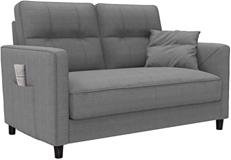 affetto Small Loveseat Sofa for Small Spaces,Fabric Love Seats .
