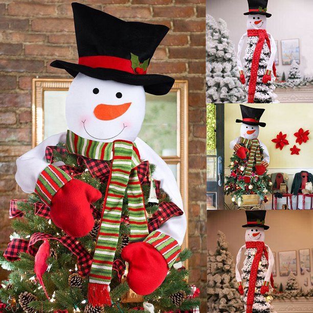 Christmas Tree Topper Snowman Hugger - Xmas/Holiday/Winter .