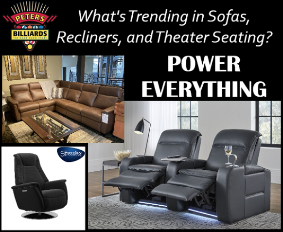 What's Trending in Sofas, Recliners, and Theater Seating? Power .
