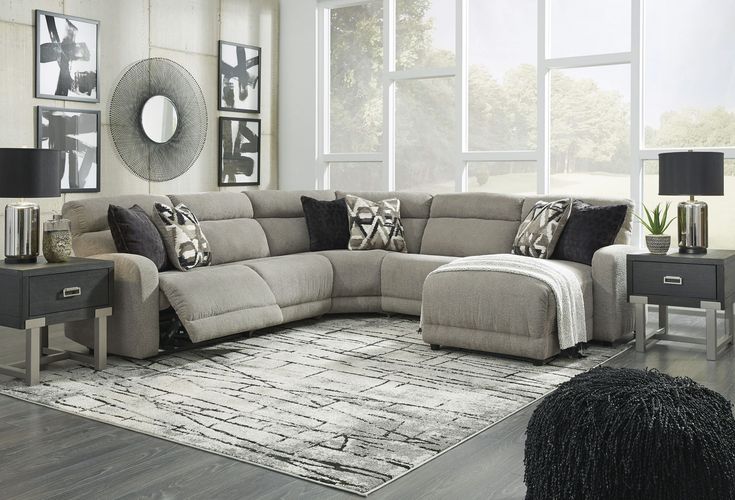 Colleyville Stone Power Reclining RAF Sectional | Power reclining .