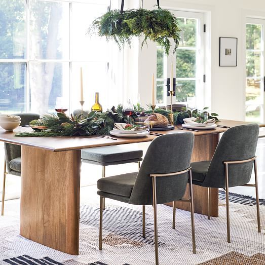 Solid beautiful dining table and chairs