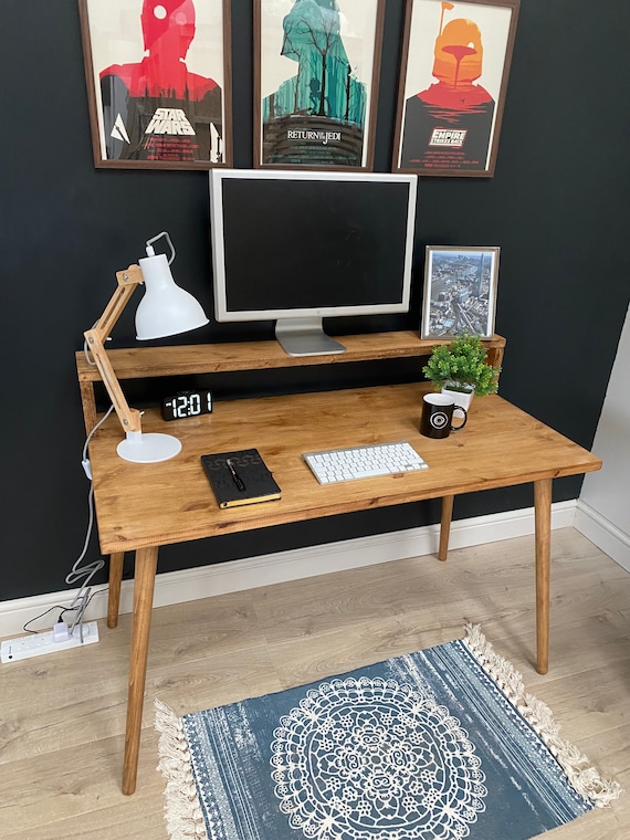 Solid Wood Desk KRUD B2 Desk Scandinavian Style Scandi - Etsy Denma