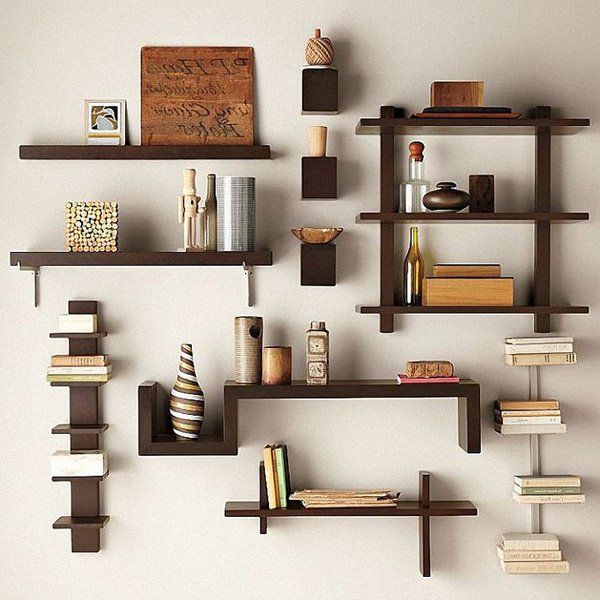60 Creative Bookshelf Ideas | Art and Design | Diy living room .