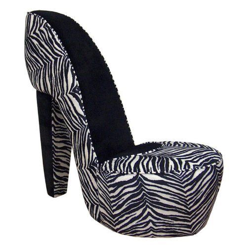 Triad Furniture Diva Shoe Chair in Zebra | Shoe chair, Zebra print .