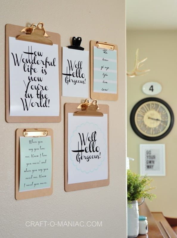 10+ Classy DIY Wall Decor Ideas For Your Home – Wall Arts .