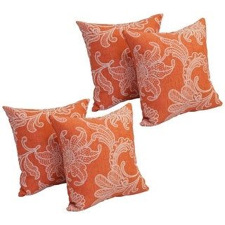 Blazing Needles 17-inch Square Polyester Outdoor Throw Pillows .