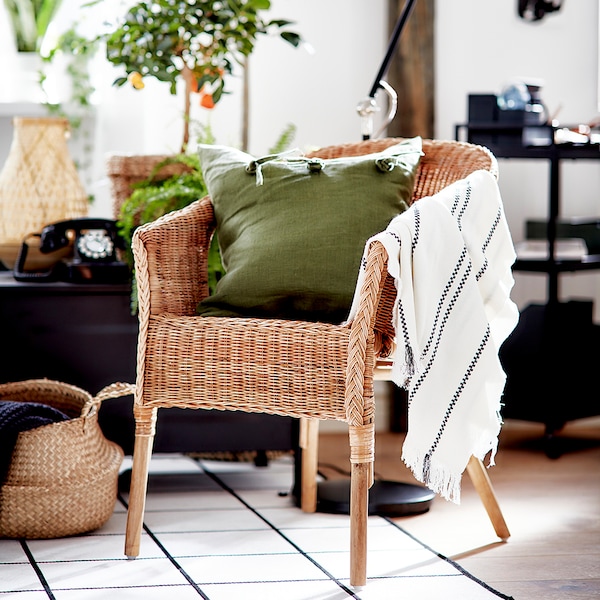AGEN Armchair, rattan, bamboo - IK