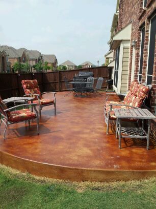 Pin by Nortex Fence on Stamped Concrete | Concrete stain patio .