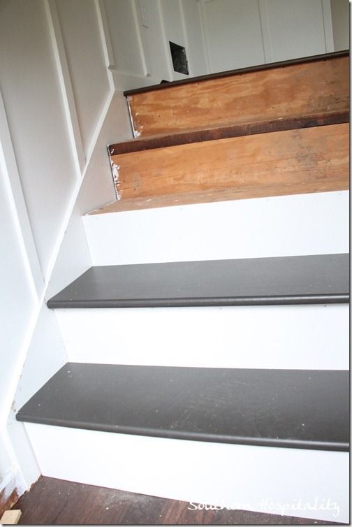 Week 20: How to Install New Stair Treads | Stairs, Staircase .