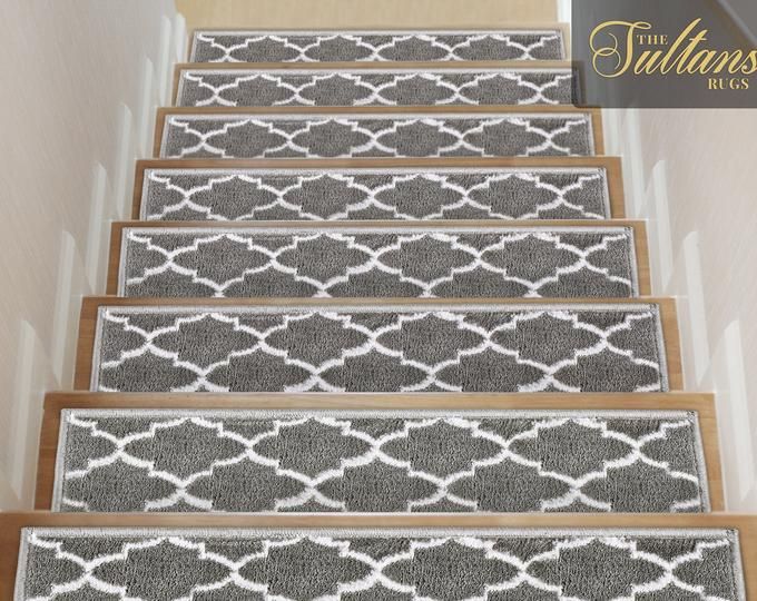 Padded Carpet Stair Treads NANTUCKET Linen | Etsy | Soft rug .