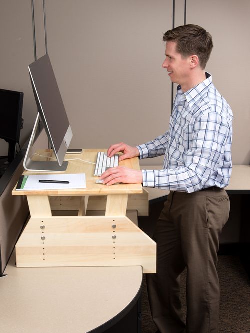 WallSproutz Standz 1000 - Adjustable Stand-up Desk Converter 30 .