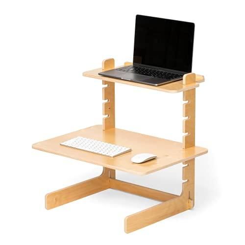 Allstand_2 | Laptop Standing Desk Converter, Sustainable Birch .