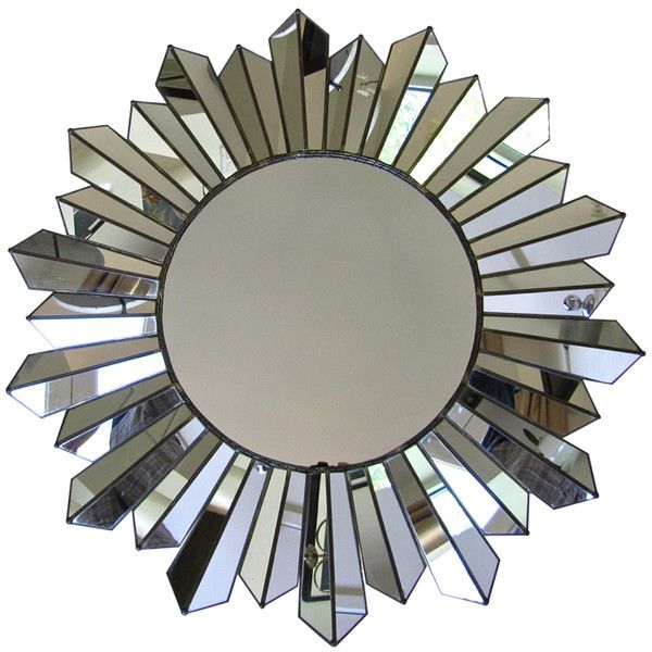 Large Soleil Sunburst Wall Mirror at 1stdibs ❤ liked on Polyvore .
