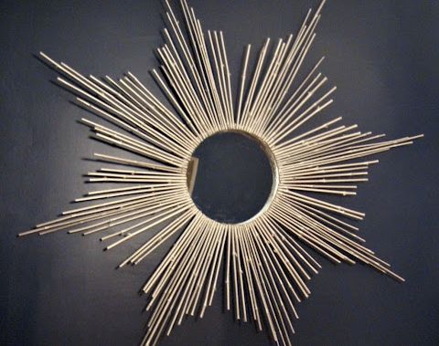 12 Stunning DIY Sunburst Mirrors ... | Wall art diy easy, Diy wall .