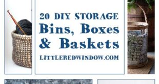 20 DIY Storage Bins, Baskets, and Boxes | Diy storage, Diy box .