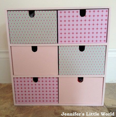 Ikea wooden drawers upcycle | Wooden drawers, Fabric covered boxes .