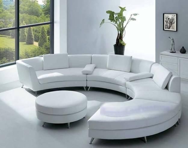 20 Modern Living Room Designs with Stylish Curved Sofas | Modern .