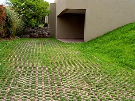 Grasscrete paving | Hardscape, Garden design, Pave