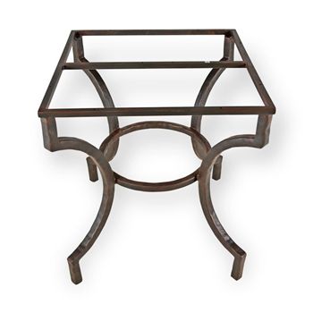 Contemporary Wrought Iron Corinthian End Table Base | Dining table .