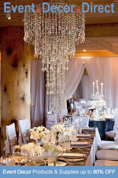 Make Your Next Event Sparkle! Grand Acrylic Crystal Chandeliers .