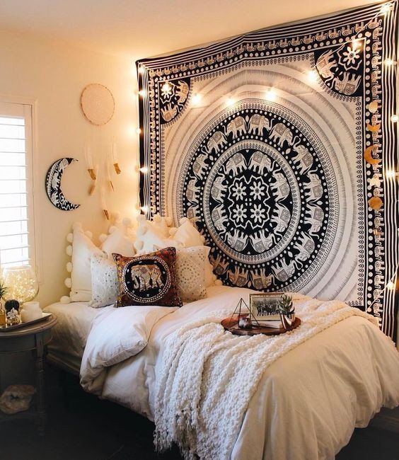 buy black and white dorm room tapestry college room wall decor .