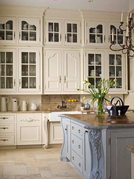 Kitchen Cabinet Ideas | Country kitchen designs, French country .
