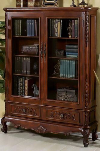 elegant antique glass doors bookcase gallery | Bookcase with glass .