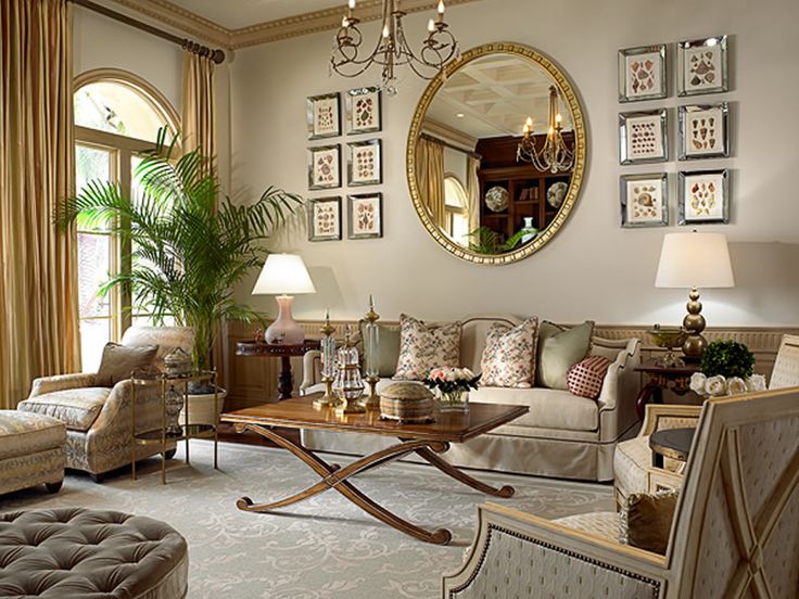 Classic living room nicely decorated with great detail including .