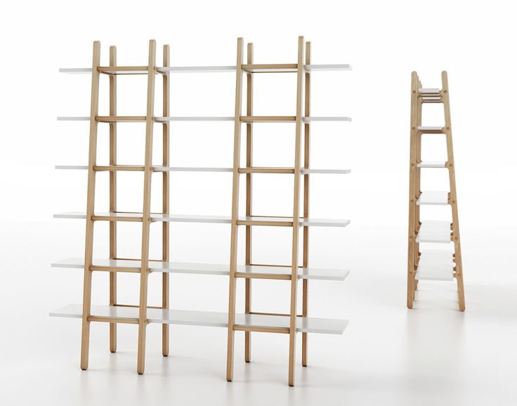 Huxley's Ladder Wooden Bookshelves | Furniture design inspiration .