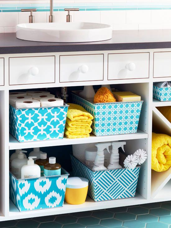 Creative Ways to Store Cleaning Supplies | Small bathroom storage .
