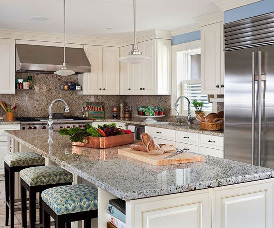 Kitchens with Pro-Style Amenities | Kitchen island with seating .