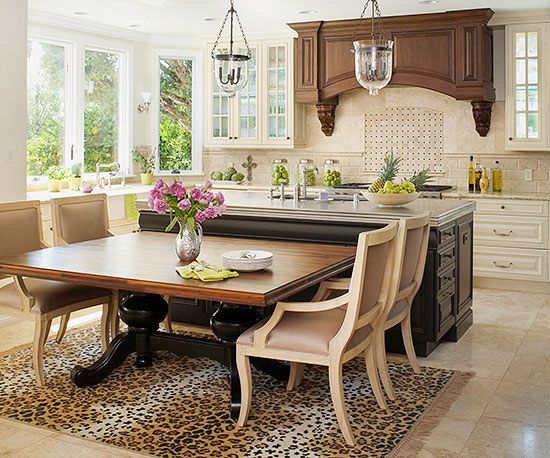 Kitchen Island Designs We Love | Kitchen island dining table .