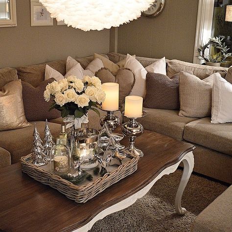 20 Stylish Throw Pillow Ideas for Brown Couches | Brown couch .