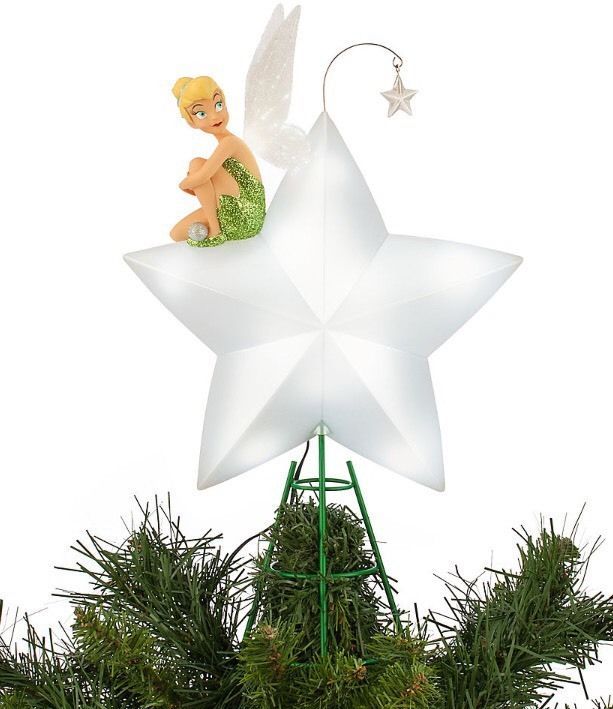 Tinkerbell Disney Light Up Tree Topper Star Decoration Ornament .