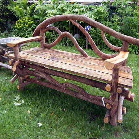 Product Guide - Maine Made | Twig furniture, Rustic bench, Garden .