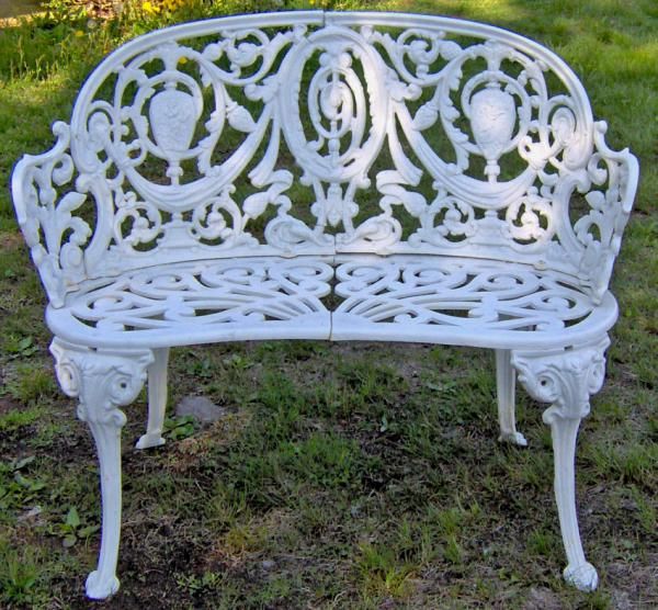 Price My Item: Value of Cast iron garden bench in the Adamesque .