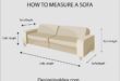 How to Measure A Sofa (Interior Design Guide) - Designing Idea .